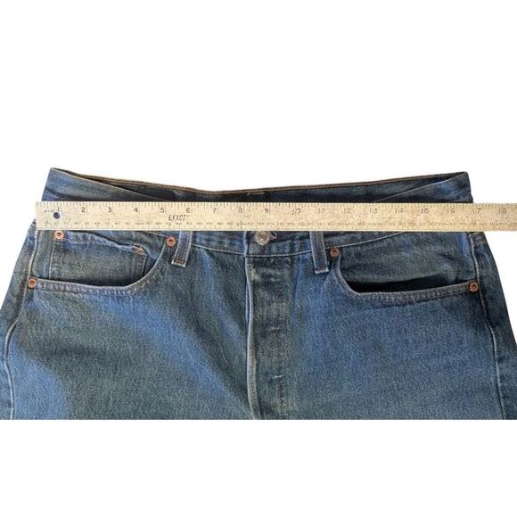 1994 Levis 501XX Jeans Mens 38x36 Denim Button Fly Made USA Straight Leg 90s 496 - Picture 4 of 9